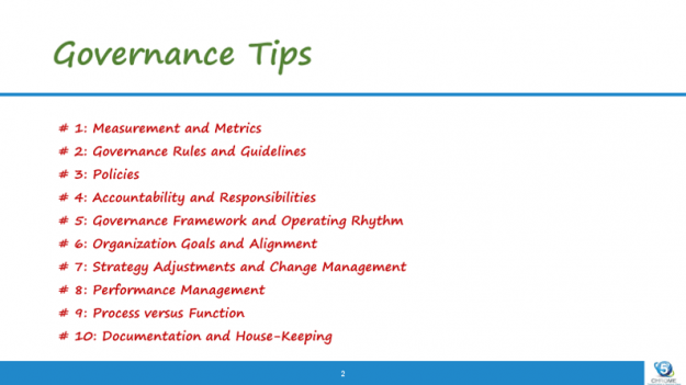governance tips