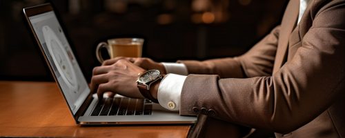 Focused Professional in Brown at Work Focused Professional in Brown at Work