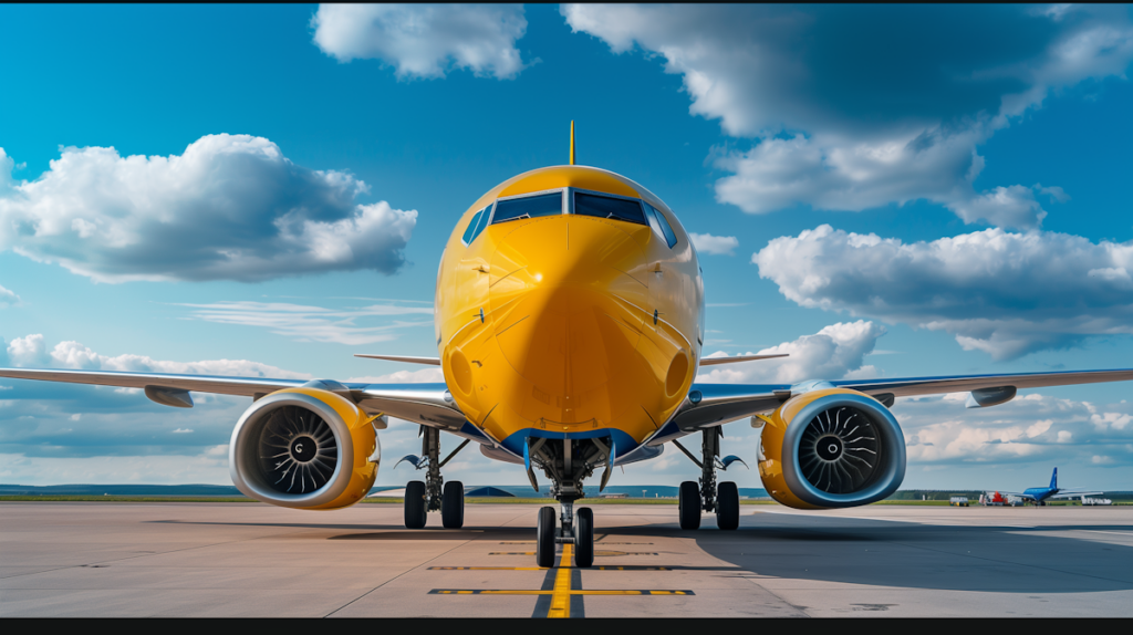 A bright yellow commercial airplane cleared on the runway, nose-on and ready for takeoff — Buy-and-Build's Exit Test: Why the CFO Becomes the Bridge to Investors