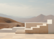 Pale stepped concrete blocks rising in stages against a desert mountain backdrop — Buy-and-Build’s Biggest Scaling Mistake: Ignoring the 5 Stages from $5M to $250M+